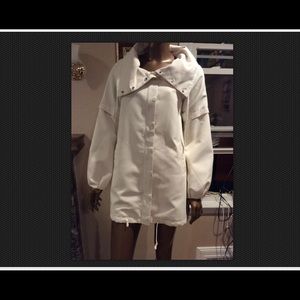 NWOT Population trench jacket coat ballon sleeve 4